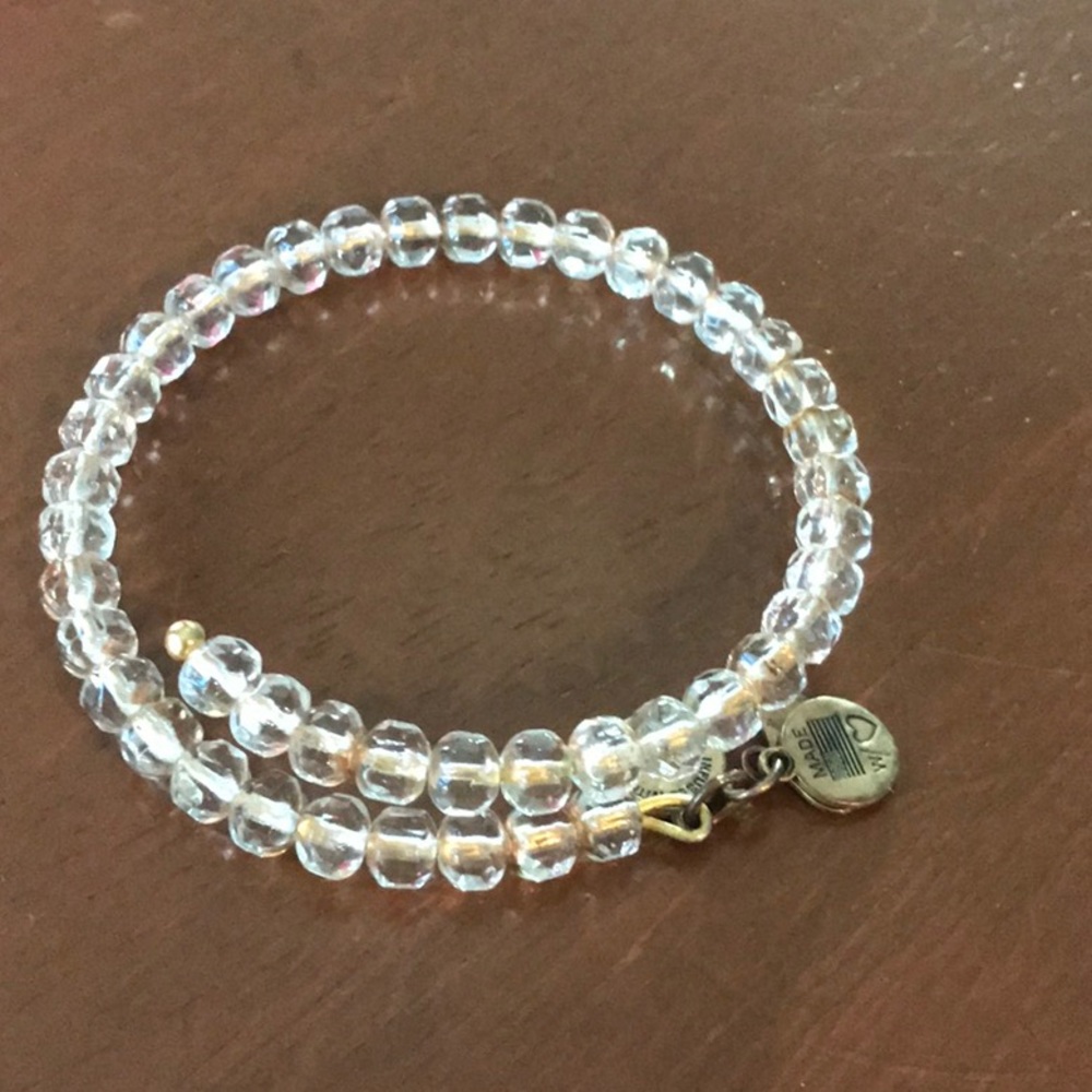 Alex and ani crystal/gold bracelet